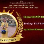 CHÚC MỪNG THẦY CỐ GIÁO KHỐI TIỂU HỌC TRƯỜNG TH&THCS YÊN TỬ ĐẠT DANH HIỆU GIÁO VIÊN DẠY GIỎI CẤP PHƯỜNG NĂM HỌC 2025–2026